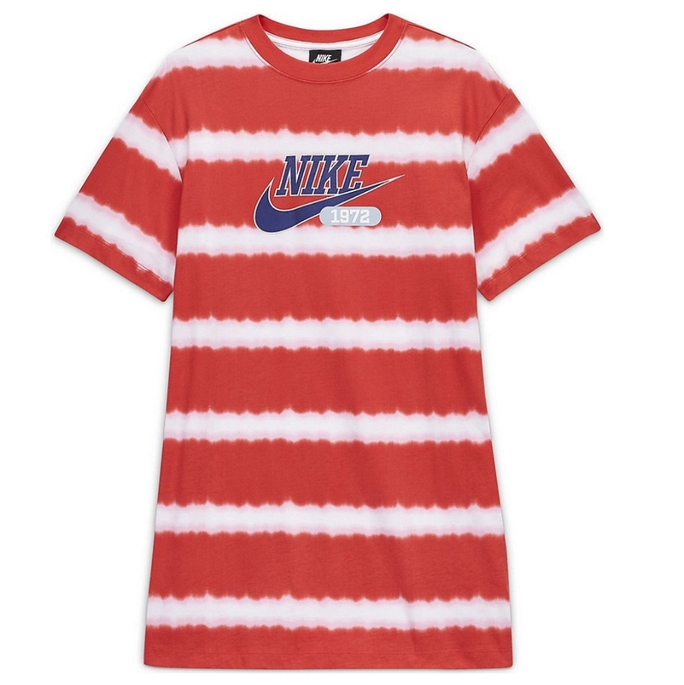 NWT Nike Essentials Tie-Dye Striped Logo T-Shirt Size S